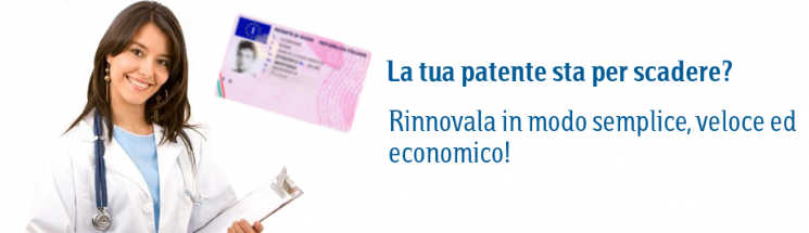 La Tua patente sta per scadere? Rinnovala in modo semplice, veloce ed economico! La Tua patente sta per scadere? Rinnovala in modo semplice, veloce ed economico!